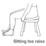 Sitting toe raise
